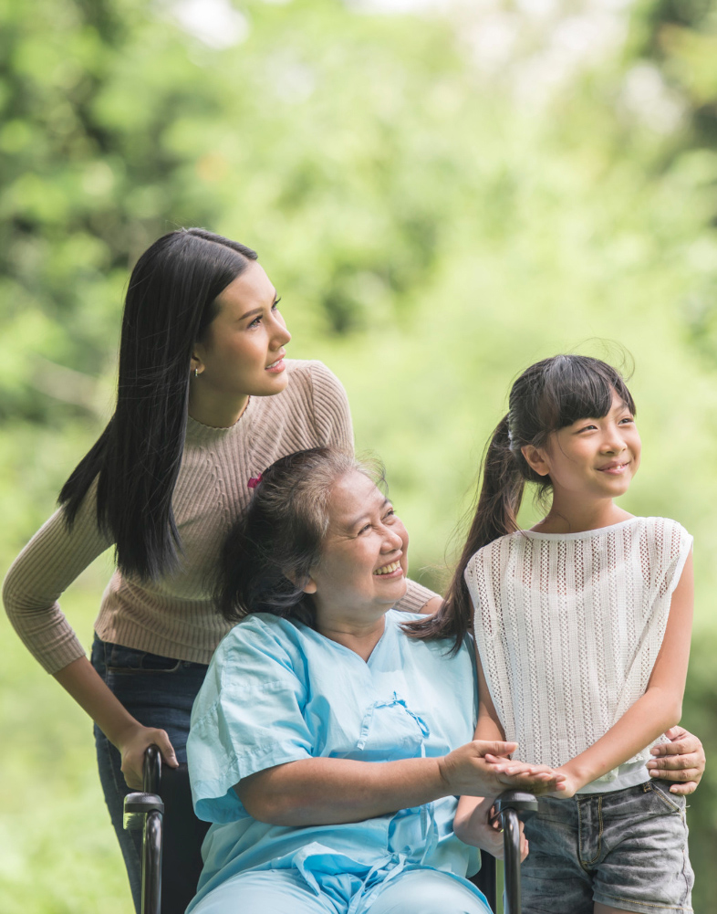 happy-grandmother-wheelchair-with-her-daughter-grandchild-park-happy-life-happy-time Disability Services Melbourne